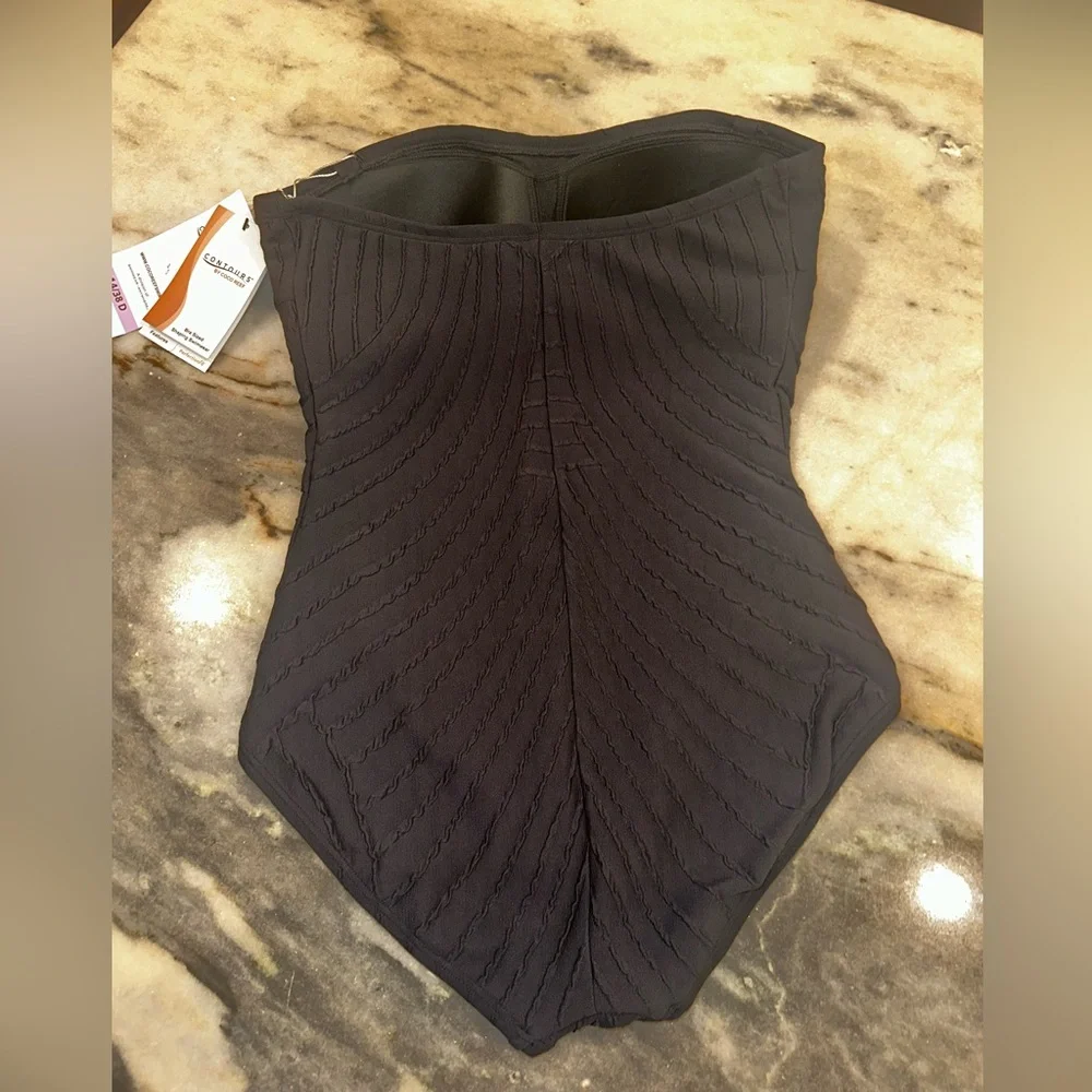 NWT Contours by Coco Reef Size 14/38D Elegant Black One-Piece‎ Swimsuit - Picture 6 of 12